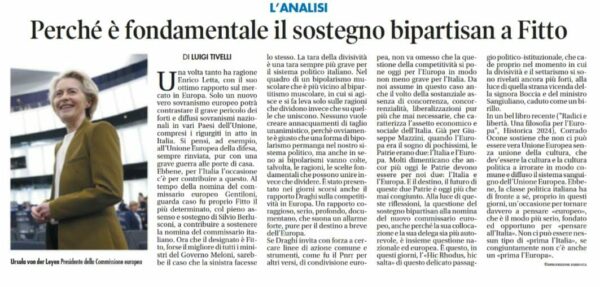 Il Tempo: Sostegno a Fitto